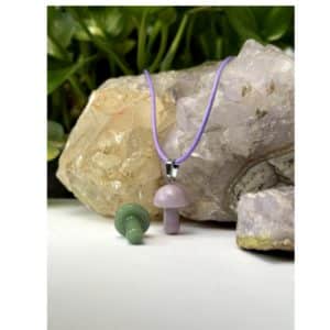 گردنبند قارچ مدل 2 در دربنفش و سبز و....